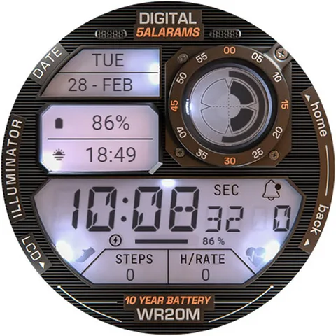 ILLUMINATOR Digital Watch face