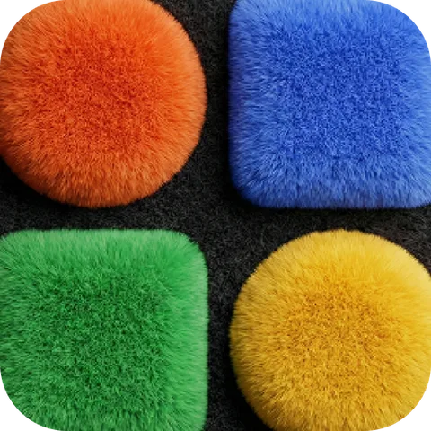 Fluffy Dark Widget