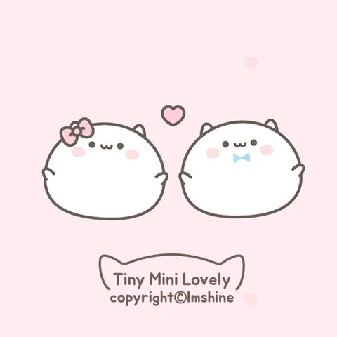 Pink tiny mini lovely cat