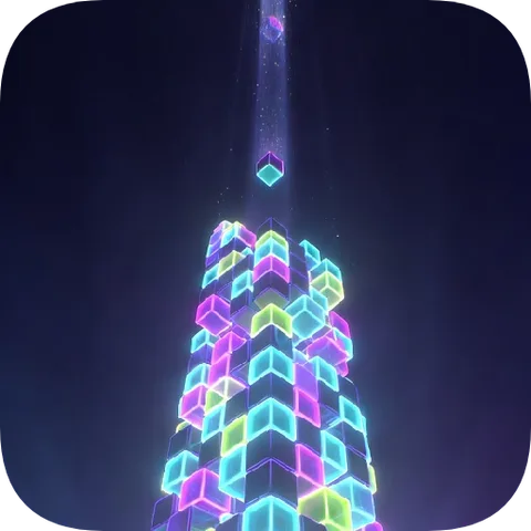 Neon Stack 3D Enhanced
